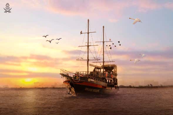 Balade en bateau pirate avec dîner sur le canal de Dubaï