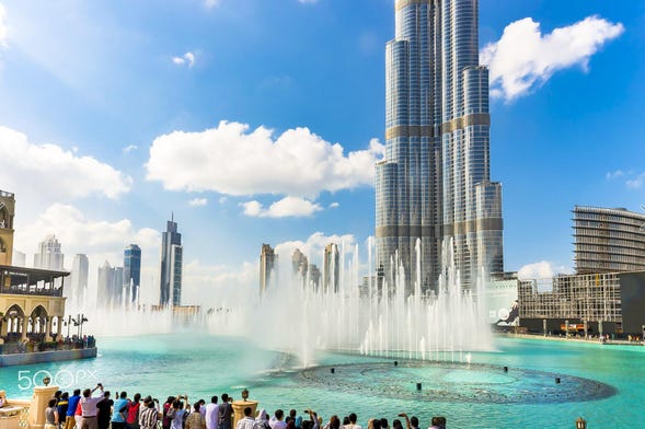 Billet pour la passerelle de la fontaine de Dubaï