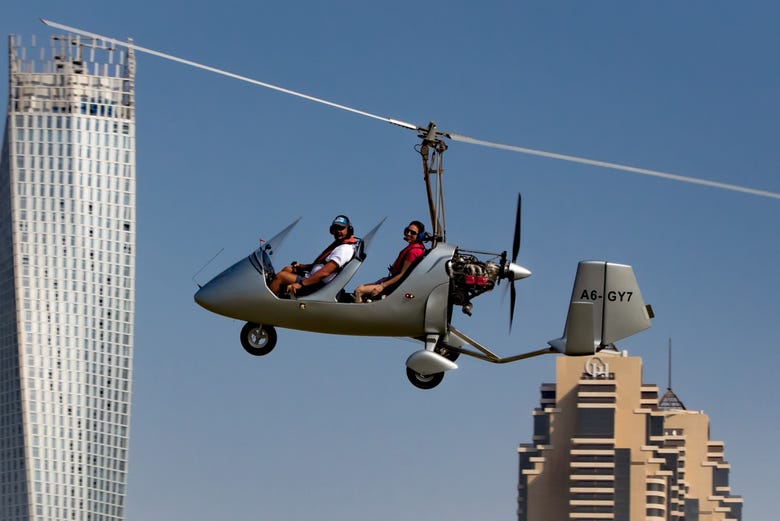 Vol en gyroplane au-dessus de Dubaï