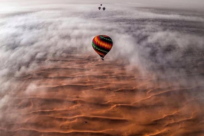 Survol du désert de Dubaï