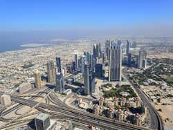 Burj Khalifa, vue sue Sheikh Zayed Road