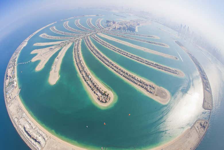Vue aérienne de Palm Jumeirah